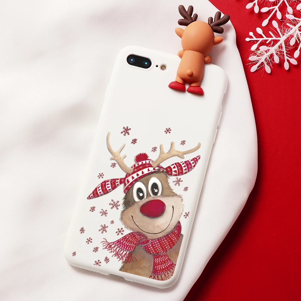 Чехол с рождественским оленем для iphone XR 11 Pro XS Max X 5 5S, силиконовый матовый чехол для iphone 7 8 6 S 6 S Plus 7 Plus, чехол с медведем - Цвет: Klbd-sdbdylu