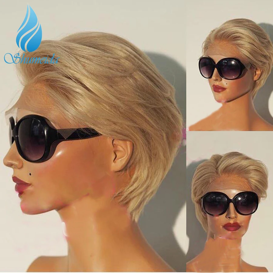 

Short Lace Front Human Hair Wigs with Pre Plucked Bleached Knots Glueless Lace Bob Wigs For Black Women Brazilian Remy Hair Wig
