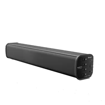 

Wireless Subwoofer Audio Notebook Desktop Long Strip Computer Speakers V80 Wireless Connections Loud Speaker