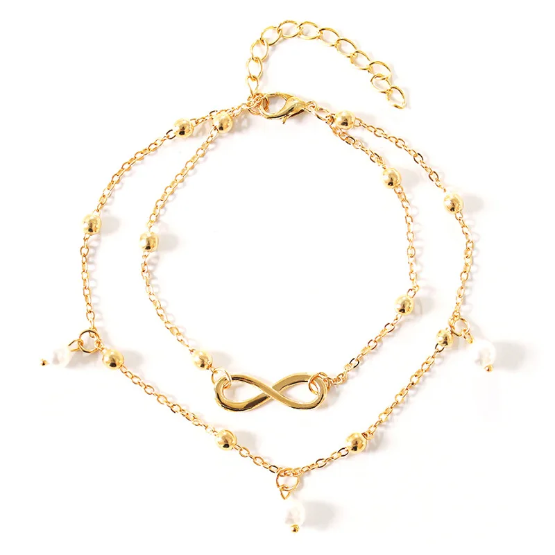 Ladies Jewellery Anklets Artificial Pearl Women Anklet Bracelets Fashion Trendy Bangle Gold Color Zinc Alloy Bracelet Pulseras Ladies Jewellery Anklets Artificial Pearl Women Anklet Bracelets Fashion Trendy Bangle Gold Color Zinc Alloy Bracelet Pulseras
