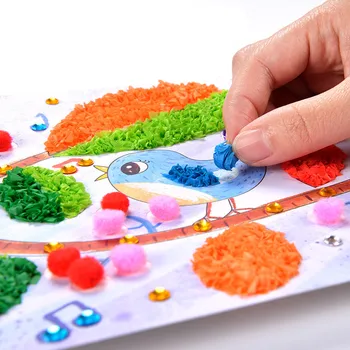 

Kids Handicraft Material Set DIY Paper Painting Toy Parent-child Interactive Game Educational Toys for Children Kindergarten