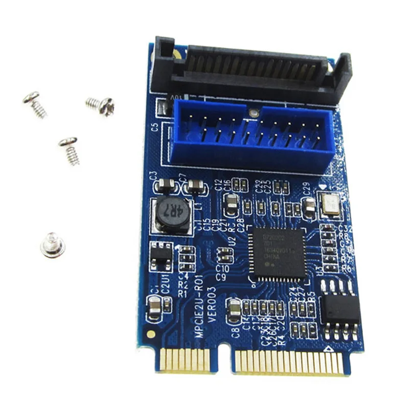 Мини 4 порта PCI-E слот для карты экспресс расширения к USB 3,0 USB 2,0 адаптер карты