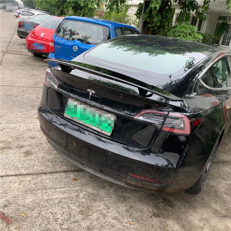 Для Tesla модель S спойлер 2006-2013 для Tesla модель 3 NF Спойлер ABS Материал заднее крыло автомобиля праймер цвет задний спойлер