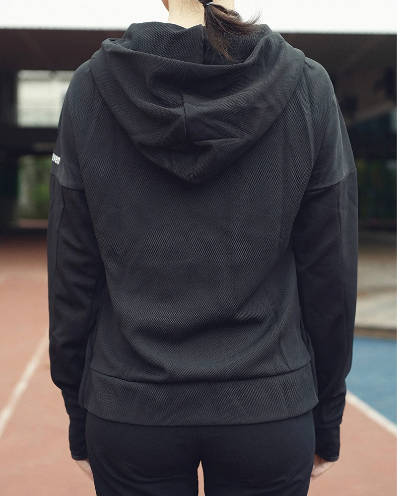SALSPOR на молнии с капюшоном одежда для фитнеса Женская Осенняя теплая спортивная одежда для бега быстросохнущая тонкая спортивная одежда спортивное пальто