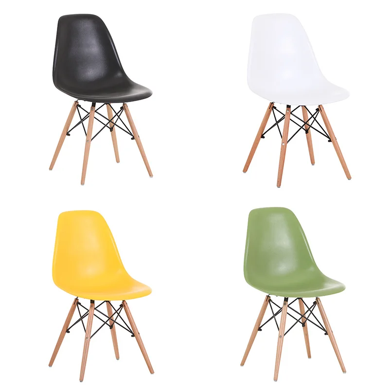 Modern Dining Room Chair Nordic Minimalist Lounge Colorful Plastic for Kitchen Bedroom Study Living 1 Pc | Мебель