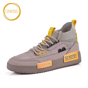 

CINESSD New Leisure Skateboarding Shoes Fashion Casual Sneakers Men Sport Shoes Flat Walking Shoes Male Comfortable Street Shoes
