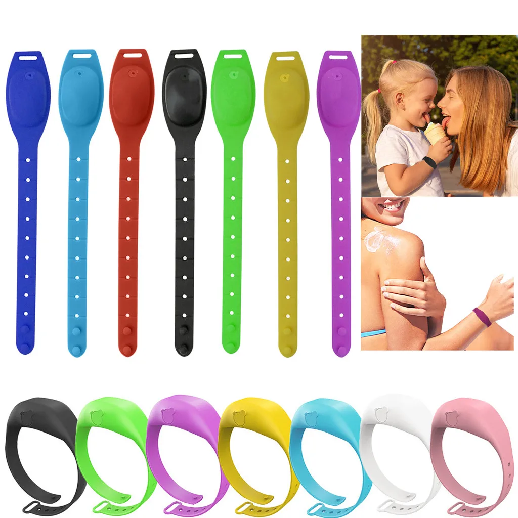 

Family Adult Wearable Hand Wash Gel Dispensing Soothing Dispenser Bracelet Wristband Pumps Hand Wash Gel Silicone Bracelet Wrist