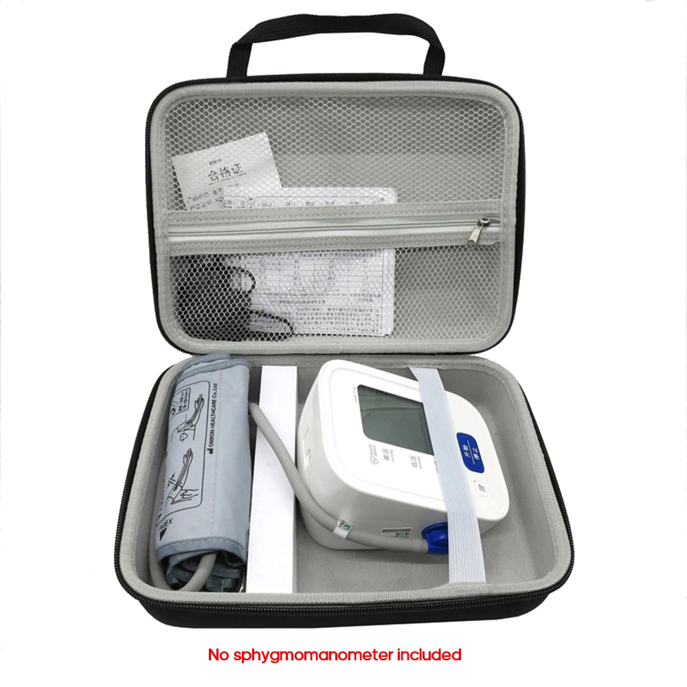 Sphygmomanometer Bag Portable EVA Blood Pressure Monitor Tonometer Storage Bags Carrying Case for Travel & Home Use