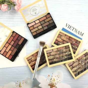 

City Wall Cabinet 16-color earth color pearlescent matte eye shadow cross-border red hot
