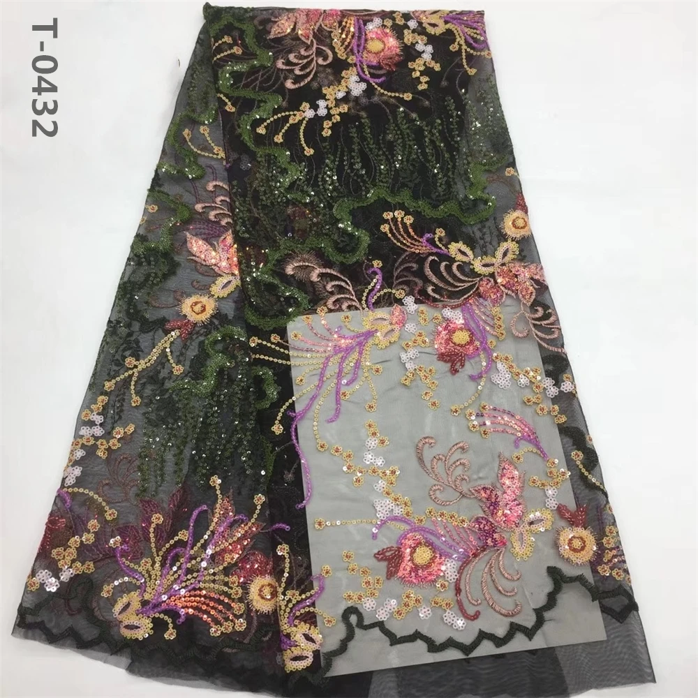 Африканская кружевная ткань высокое качество кружева Aso Ebi сетчатая ткань вышитые блестки нигерийская швейцарская кружевная ткань