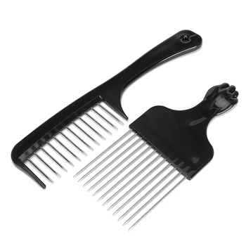 

Hairbrush Hair Fork Comb Wide Teeth Comb Hair Pick Comb Hair Dressing Styling Modeling Comb k5+k6 Professional supplies