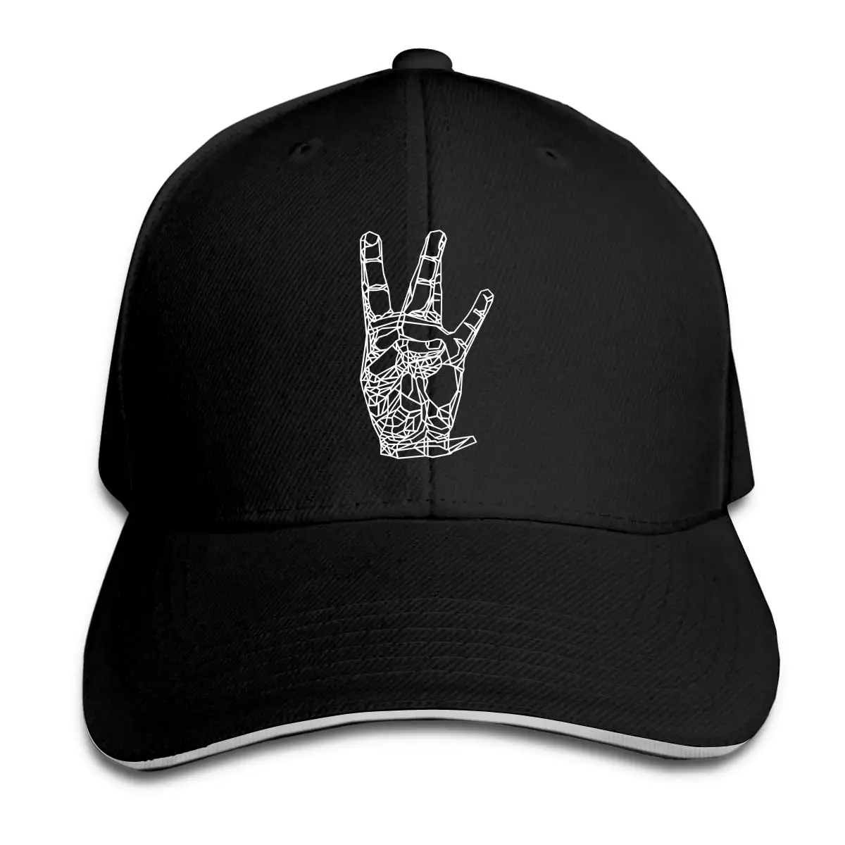 Унисекс Регулируемая стильная папа шляпа Westside соединение сэндвич бейсболка