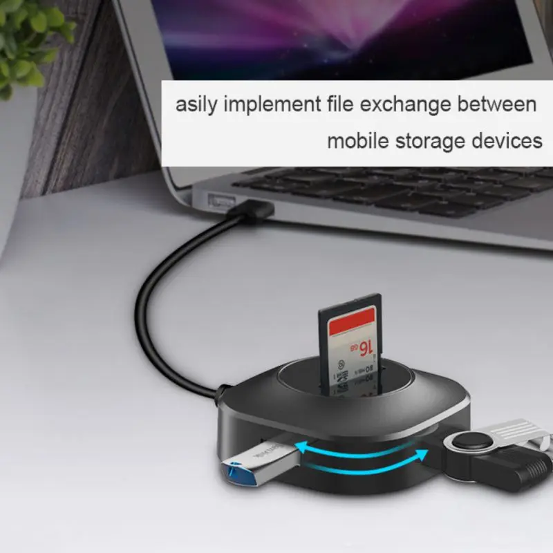 Мульти-usb-концентратор, адаптер USB 3,0 концентратор Usb3.0 концентратор расширитель высокоскоростной usb-разветвитель портативный удлинитель концентратор данных совместимый для книги