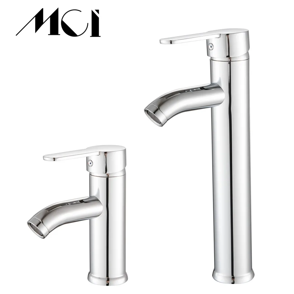 

Stainless Steel Bathroom Faucet Chrome Finish Basin Faucet Deck Mounted Sink Hot and cold Tap Corrosion Resistance Torneira Mci