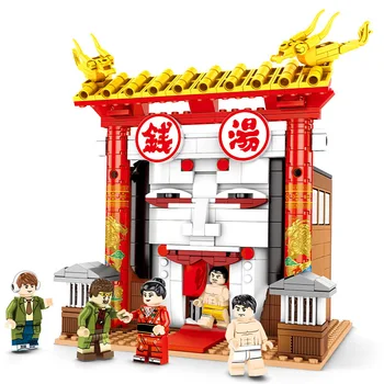 

Movie City Street View Architecture 690PCS Chinatown Detective 3 Building Block Educational Assemble Toy 605103