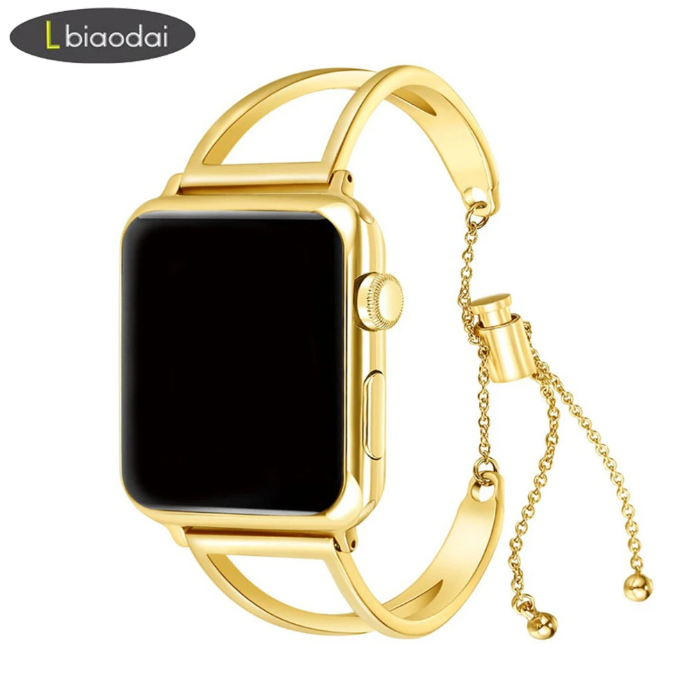 Ремешок для apple watch, ремешок 38 мм, версия/44 мм apple watch 4/3/2 наручных часов iWatch, ремешок 42 мм/40 мм, correa, браслет из нержавеющей стали Мода ремешок для часов