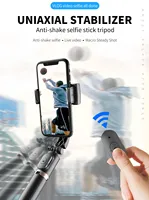 Handheld Gimbal Smartphone Bluetooth Handheld Stabilizer with Tripod Selfie Stick Folding Gimbal for Smartphone Xiaomi iPhone - Image 2
