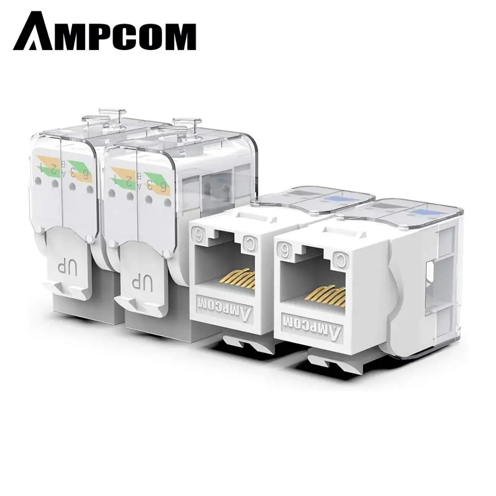 Устройство AMPCOM 10 шт. в упаковке с разъемом для ключей CAT6 без инструментов RJ45 UTP