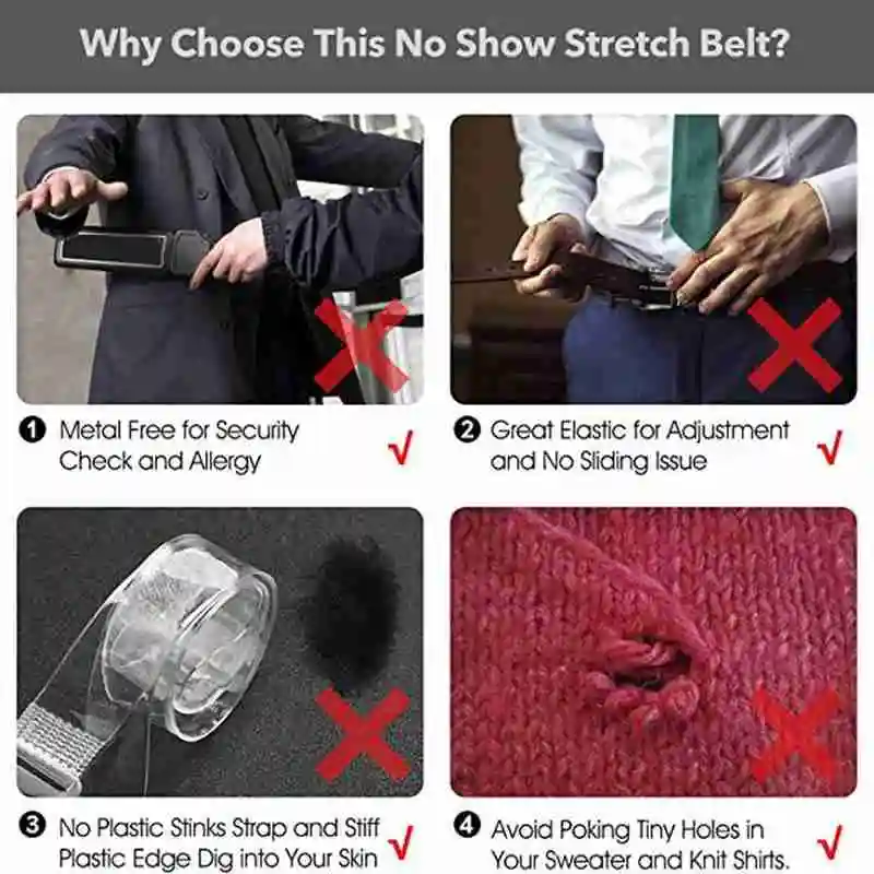 Креативный Регулируемый тянущийся ремень для женщин и мужчин, без каблука, без пряжки, эластичный ремень унисекс без пряжки, без пряжки, свободные ремни