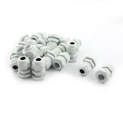 

Nylon Waterproof Cord Grip 4-8mm Dia Cable Glands Connector PG9 20Pcs