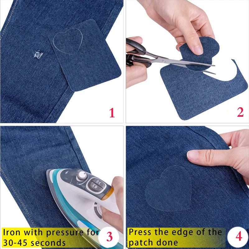 1.5 Meters Iron on Patches Denim Patches Kit for Inside Jeans Clothing  Repair Mending Jeans Trousers Fabric Patches Denim Craft - AliExpress