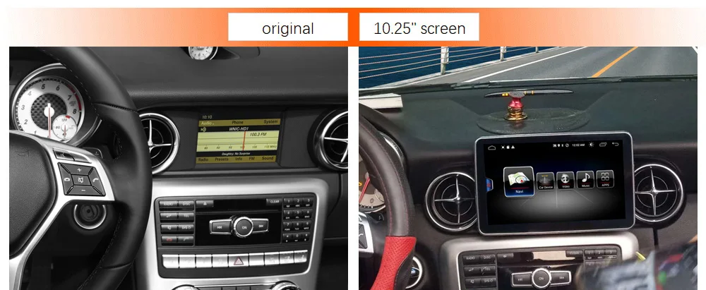 Perfect 8.4" Android 8.1 Car Radio GPS Navigation WiFi Bluetooth Head Unit Screen for Mercedes Benz 2011-2015 SLK 200 250 300 350 55 AMG 0