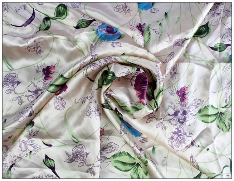 Шелковый Гладкий креп-сатин, шелк, атласная шелковая ткань, платье cheongsam, дизайнерская ткань, гладкая, яркая и высококачественная