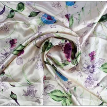 Шелковый Гладкий креп-сатин, шелк, атласная шелковая ткань, платье cheongsam, дизайнерская ткань, гладкая, яркая и высококачественная