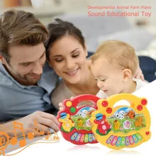 Детский музыкальный инструмент Детские игрушки для малышей животное пианино, воспроизводящее звуки животных с фермы развивающие Музыкальные Развивающие игрушки для Детский подарок
