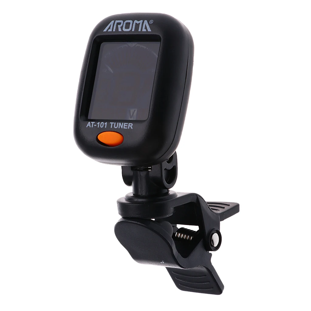 Digital Clip-on Guitar Tuner For Acoustic Guitar Parts 360 Degree Rotatable