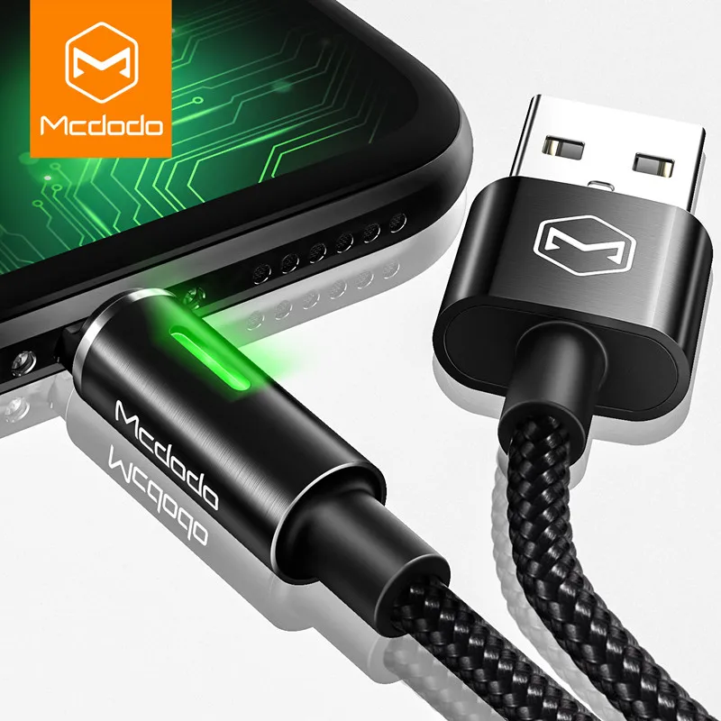 MCDODO автоматическое отключение быстрой зарядки для iPhone 11 Pro XS MAX XR X 8 7 6 Plus 5 USB кабель Шнур телефон зарядное устройство кабель для передачи данных