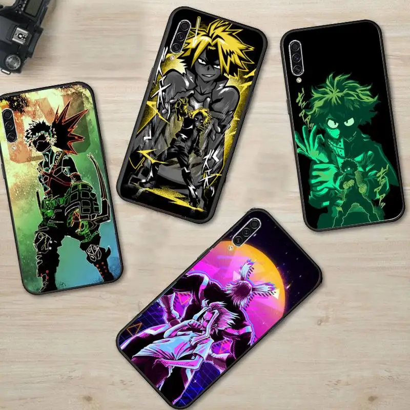 

My hero academia Passionate Anime Phone Case For Samsung A20 A30 30s A40 A7 2018 J2 J7 prime J4 Plus S5 Note 9 10 Plus