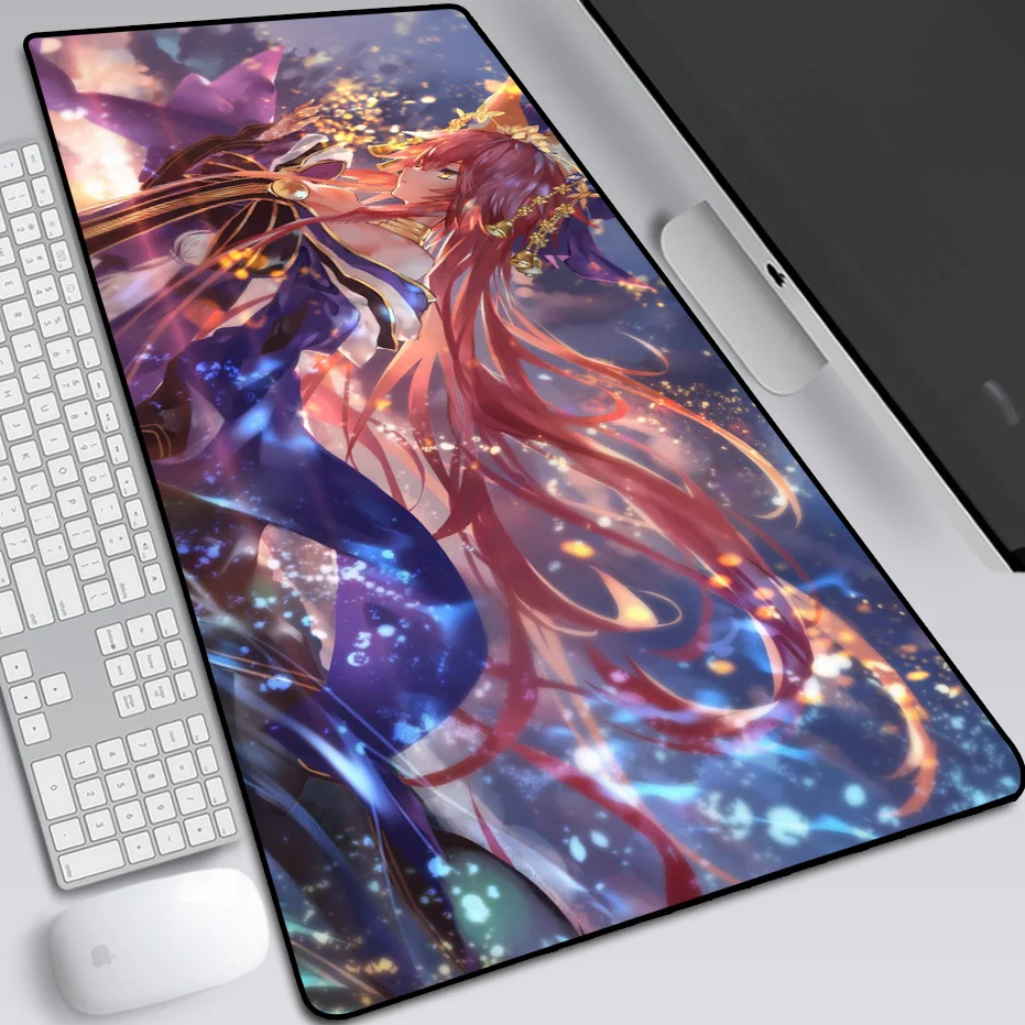 Большой коврик Fate FGO saber для мыши с рисунком аниме игровой компьютерный