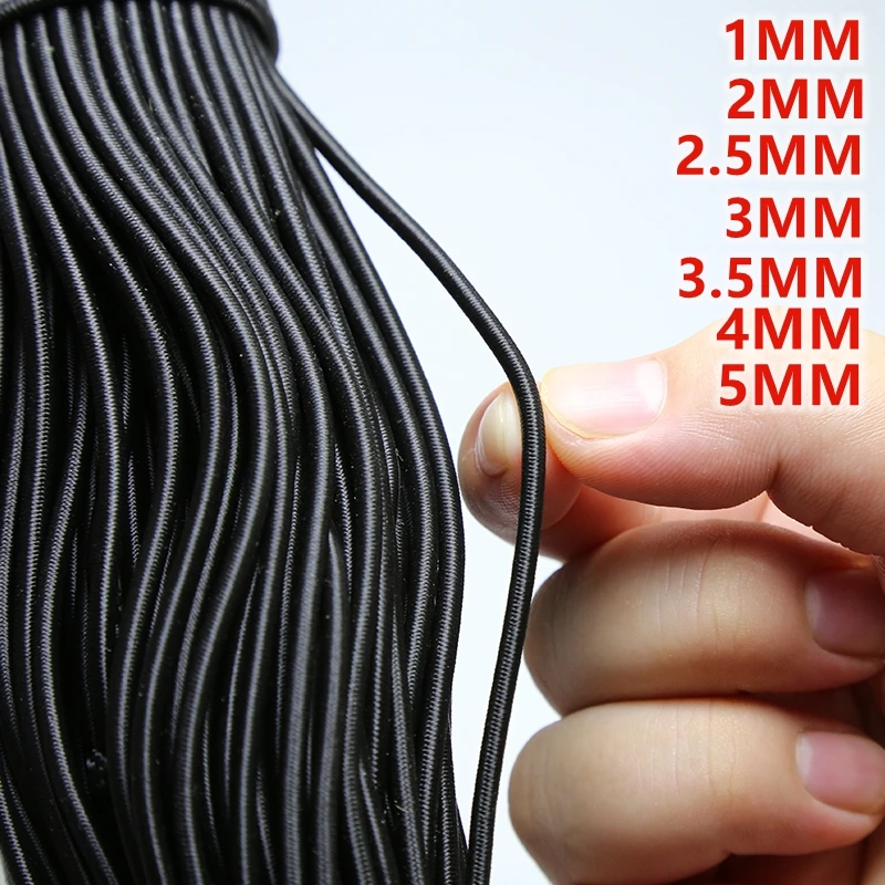 Yüksek QualityRound elastik bant yuvarlak elastik halat lastik bant elastik çizgi DIY dikiş aksesuarları elastik boncuk