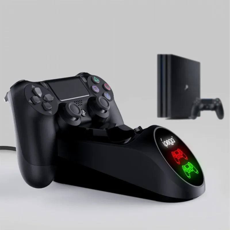 Для PS4/SLIM/PRO Bluetooth Док-станция для зарядки контроллера Беспроводная двойная консоль геймпады зарядная станция Подставка с светодиодный подсветкой