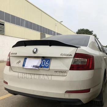 

Fit For Skoda Octavia 2015-2017 ABS / Carbon Fiber Exterior Rear Spoiler Tail Trunk Boot Wing Decoration Car Styling