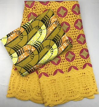 

african fabric gold lace swiss voile lace ankara fabric african wax print fabric 2.5+3yards embroidered swiss lace fabric C0029