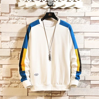 

Autumn Spring Tshirt Top Tees Classic Style Brand Fashion Clothes Plus Size M-5XL O NECK Long Sleeve T Shirt Men'S