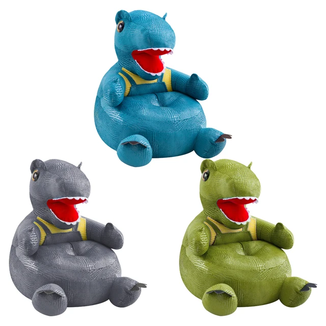 Creative Simulation Crocodile Skin Dinosaur Sofa Learning Seats Soft Chair Washable Removable Sofa Baby Plush Toys Children Gift 1