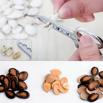 

Melon Seed Plier Scissor Nut Cracker Kitchen Tools Stainless Steel Nutcracker Multi-Function Walnut Pine Sheller Opener