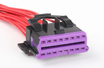 

for Volkswagen Audi car OBD2 female connector ECU data interface 16pin OBDII embedded with terminal