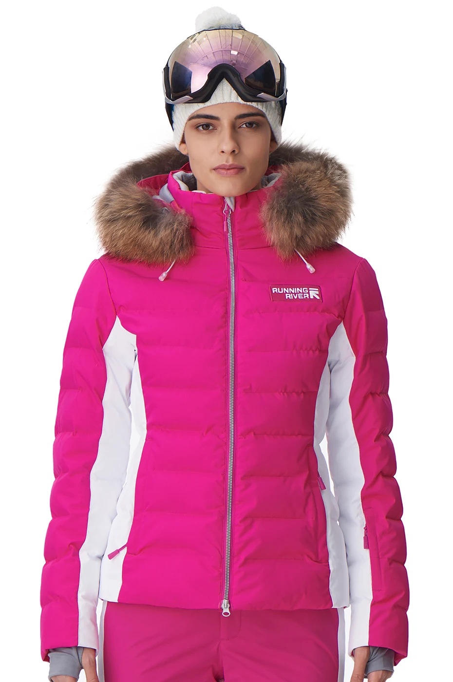 RUNNING RIVER Brand women High Quality Winter Warm thick Hooded Sports Jackets Professional Outdoor ski Jacket#D7151