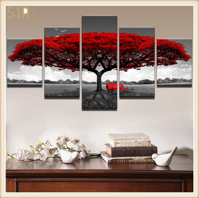 

Beautiful Scenery HD Printed 5 Piece Canvas Art Scenery Painting Wall Pictures for Living Room Home Decor Anime Poster Wall Art