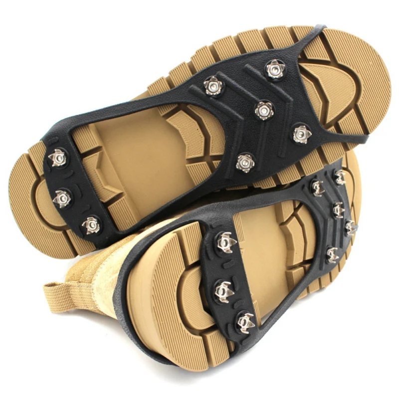 

Practical Crampons 8 Teeth Ice Gripper For Shoes Snow Crampons Anti-slip Ice Gripper Hiking Cleats Spike Traction Ice Stud Shoes