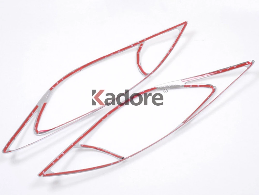 Подходит для Mazda 3 M3 2010 2011 2012 abs Хром Передняя фара Крышка фары отделка автомобиля внешние аксессуары 2 шт