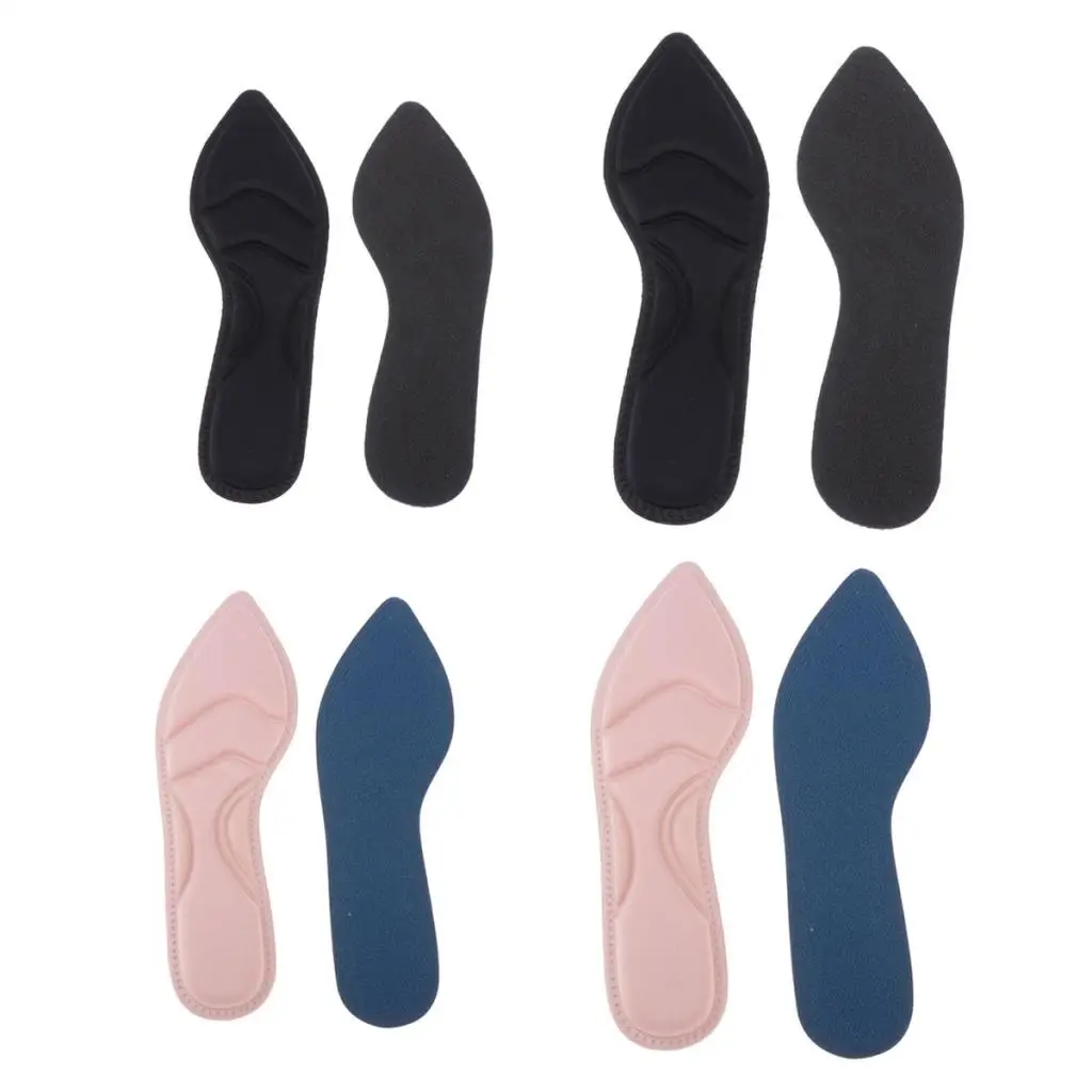

4 Pieces Breathable Foam Insole Universal Chest of Drawers Sport Models Shock Absorbers for Daily Use Man Woman Pads