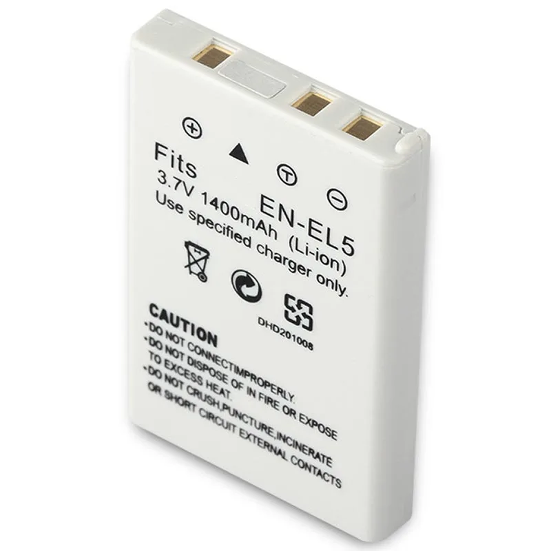 3.6V 1400Mah En-El5 En El5 Enel5 Batterie Li-Ion Batteria Per Nikon Coolpix P90 P100 P500 P510 P520 Batteria