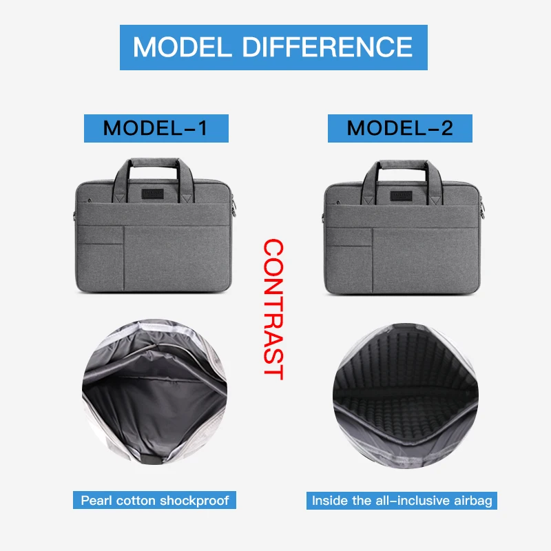 Bolsa para Laptop à Prova de Choque para Macbook Air Pro Lady Man Sleeve Case Bolsa Xiaomi Huawei Maleta Maleta Maleta 12 13 14 15 15.6 - Imagem 4