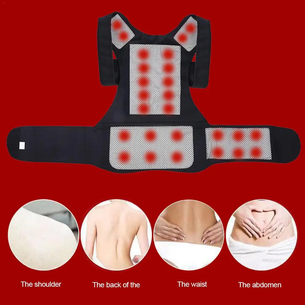 S m lcordation инфракрасный самонагревающийся магнитный терапевтический уход за здоровьем плечо рубашка спина теплый жилет Поясничный снять боли