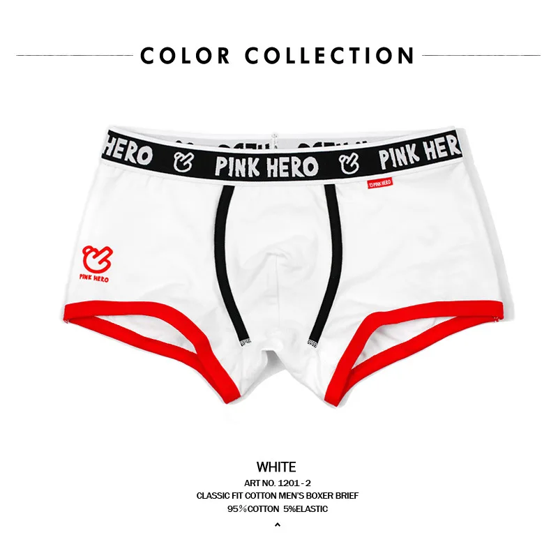 Розовое Мужское нижнее белье с героями боксеры хлопковое мужское однотонное со